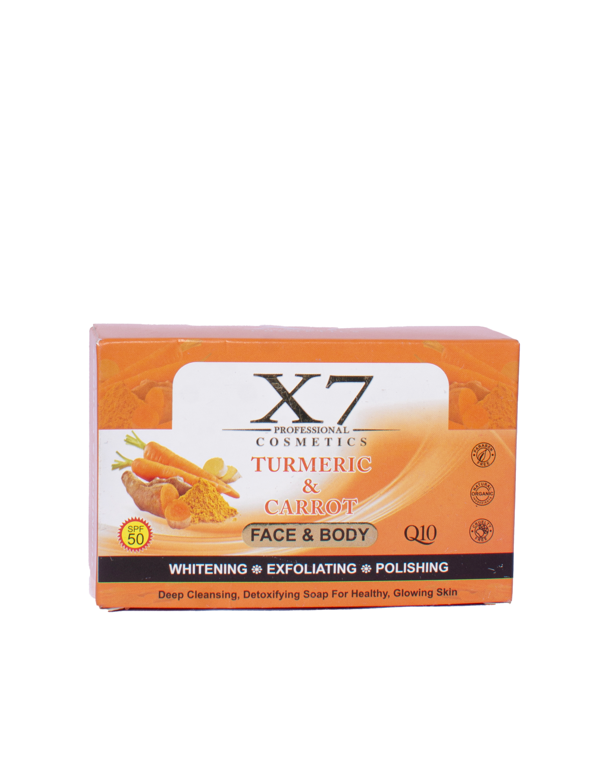 X7 Professional Soap – Tumeric & Carrot [3 pcs]