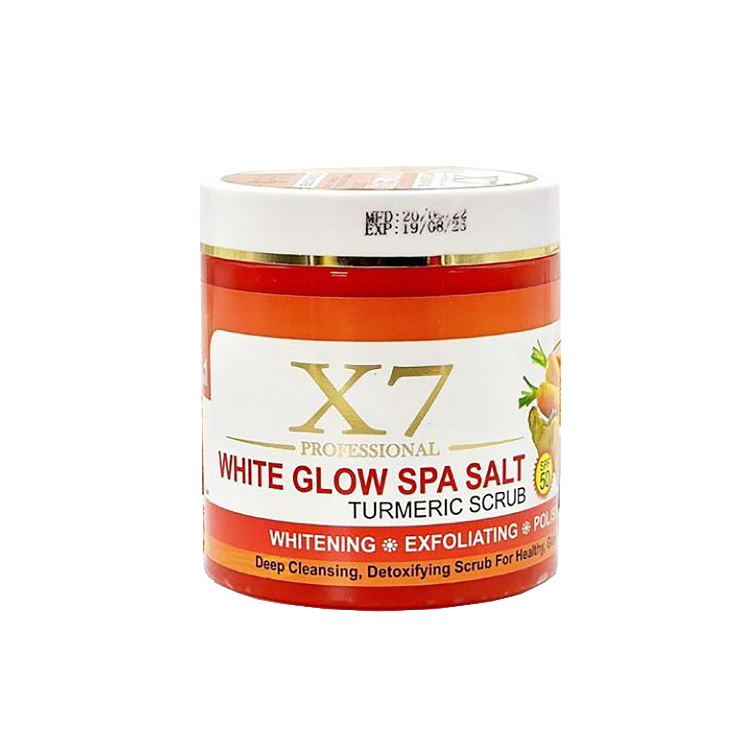 X7 Professional Spa Salt Scrub – Turmeric