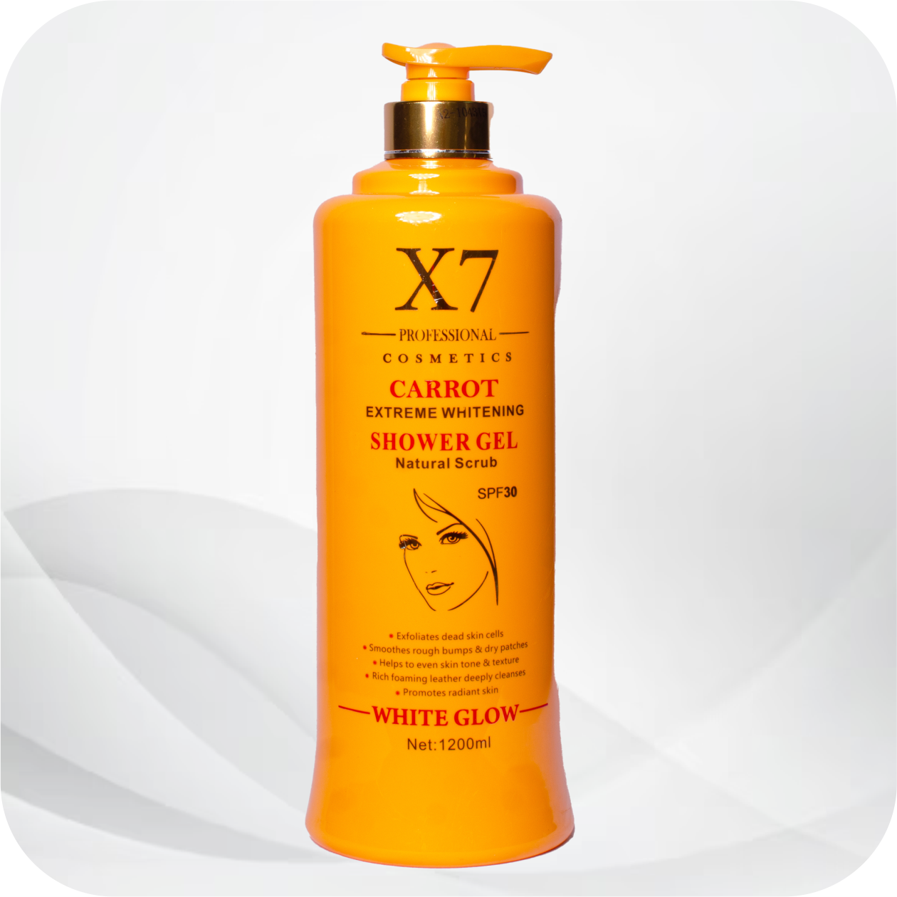 X7 Professional Carrot Whitening Shower Gel - Image 2