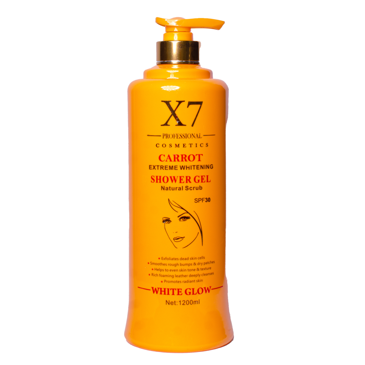 X7 Professional Carrot Whitening Shower Gel