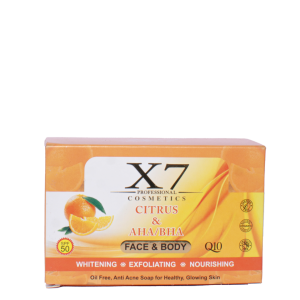 X7 Professional Citrus AHA Face & Body Soap (3pcs)