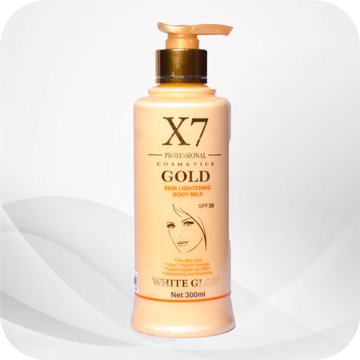 X7 Professional Gold Skin Lightening Body Milk – Image 2