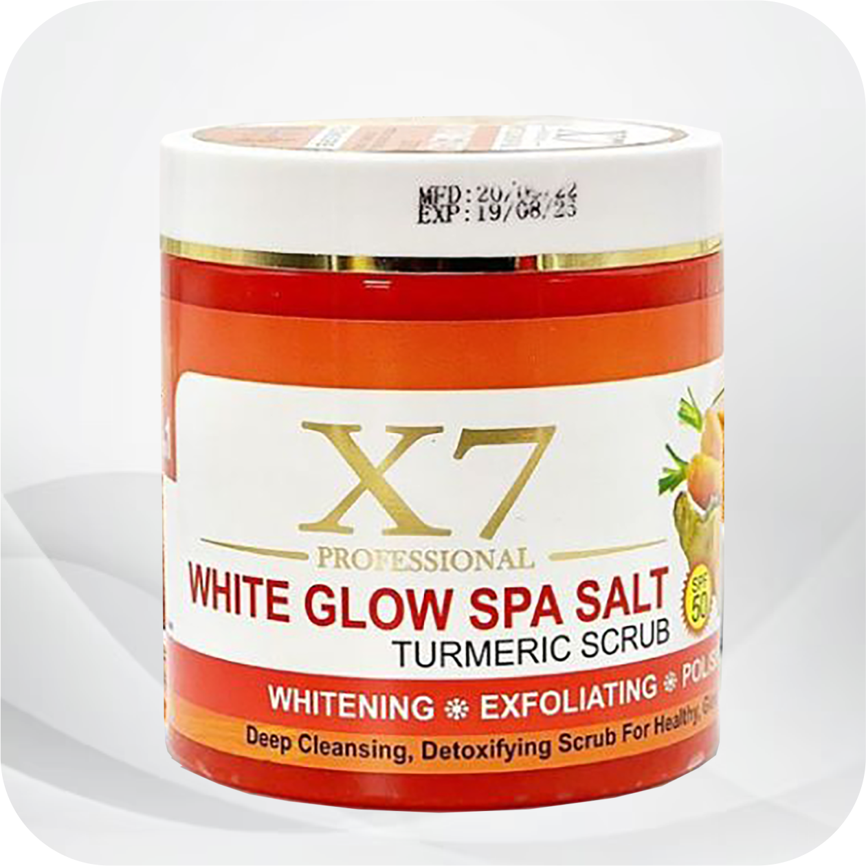 X7 Professional Glow Spa Salt - Turmeric Scrub - Image 2