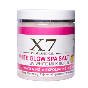 X7 Professional Glow Spa Salt – UV White Milk Scrub