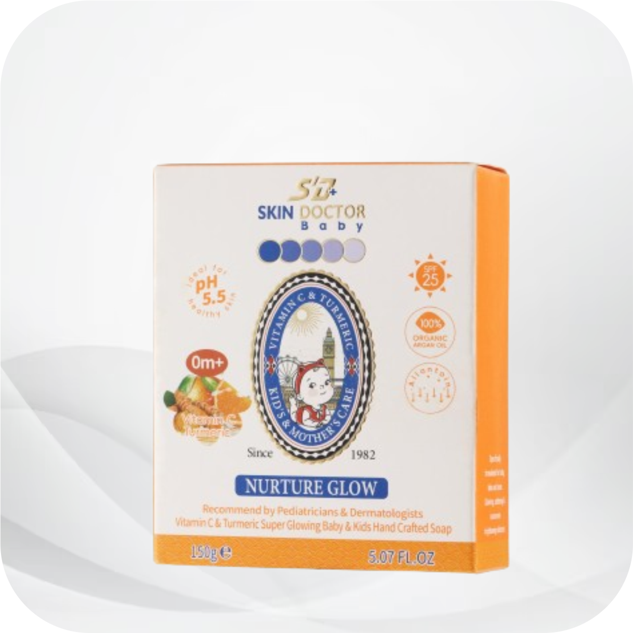 SD+ Skin Doctor Nurture Glow Baby Soap - Vitamin C & Turmeric - Image 2