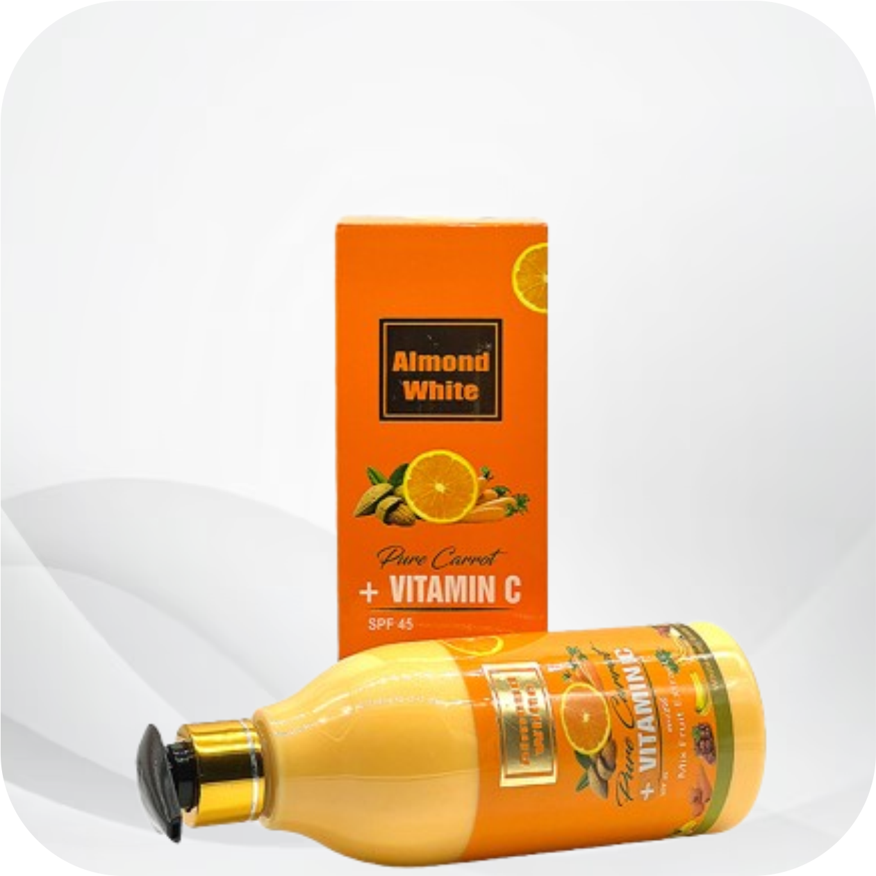 Almond White Pure Carrot + Vitamin C Body Lotion - Image 3