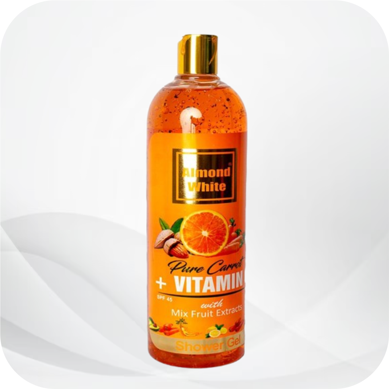 Almond White Pure Carrot + Vitamin C Shower Gel - Image 2