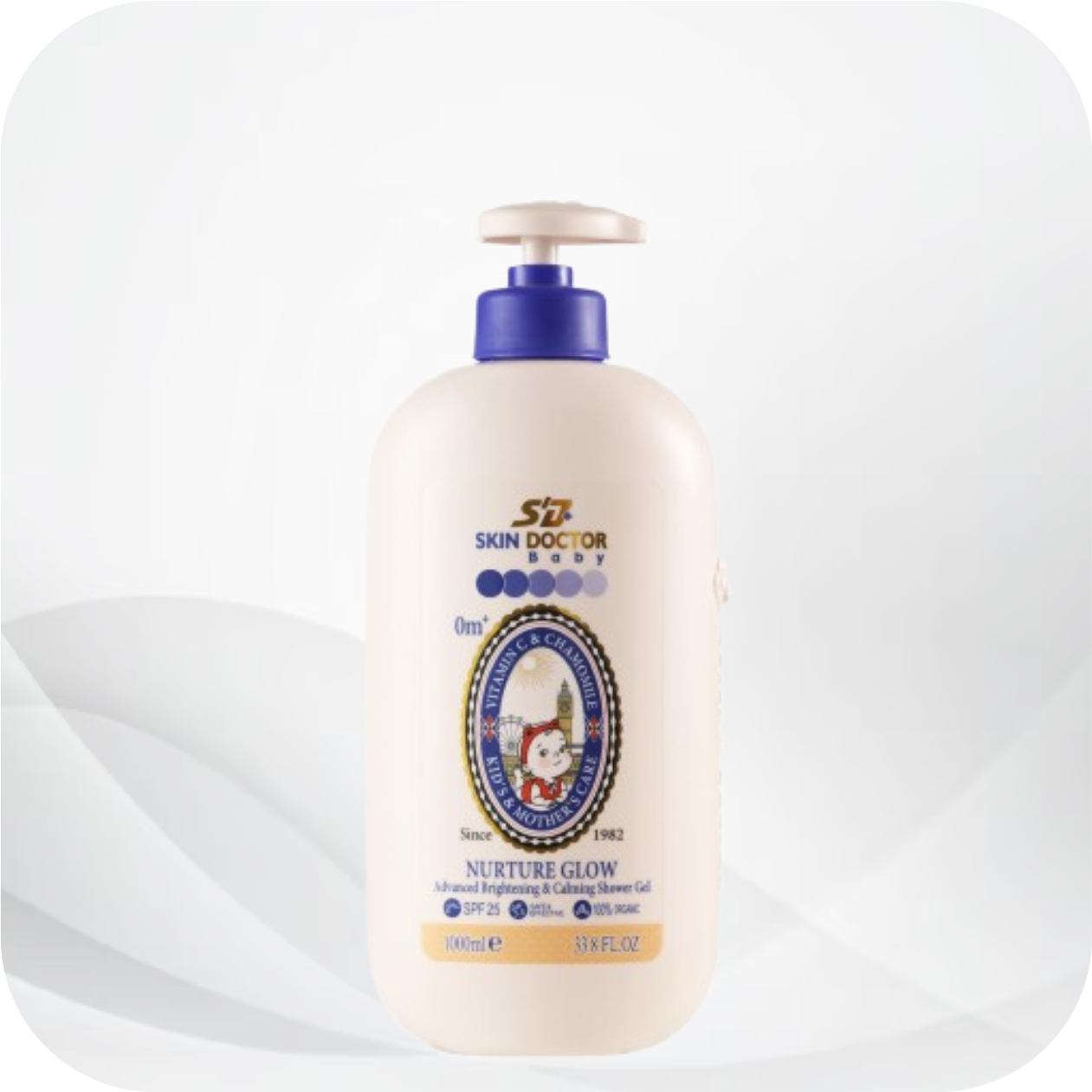 SD+ Skin Doctor Nurture Glow Baby Shower Gel - Advanced Brightening & Calming – Image 2