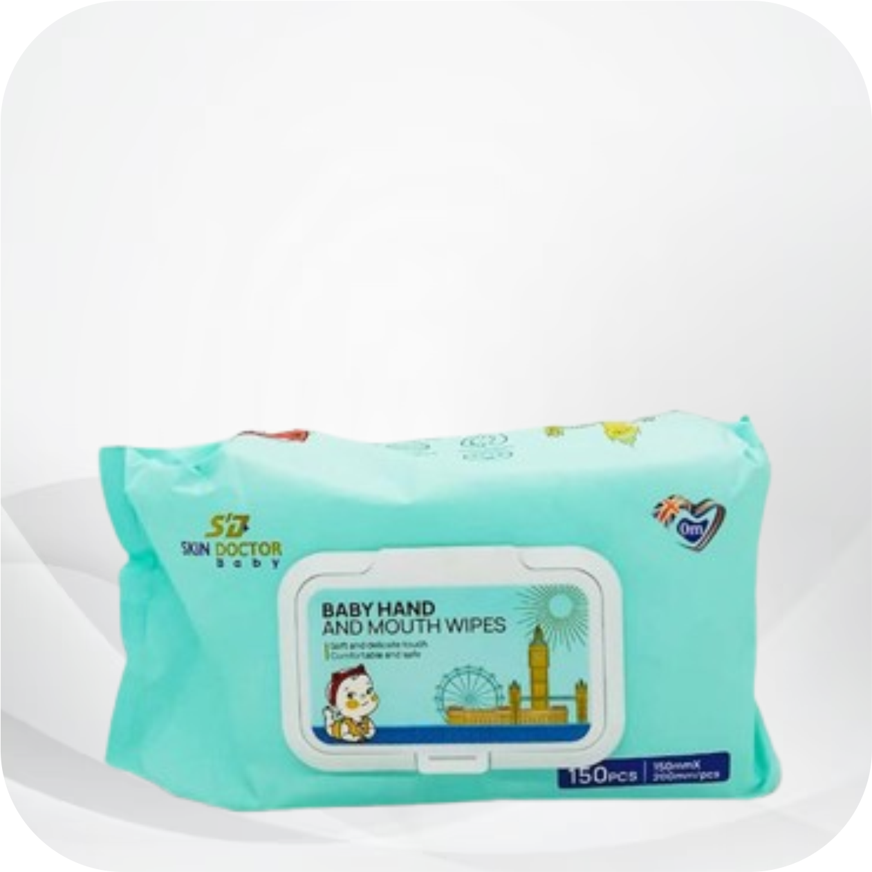 SD+ Skin Doctor Nurture Glow Hand & Mouth Baby Wipes - Image 2