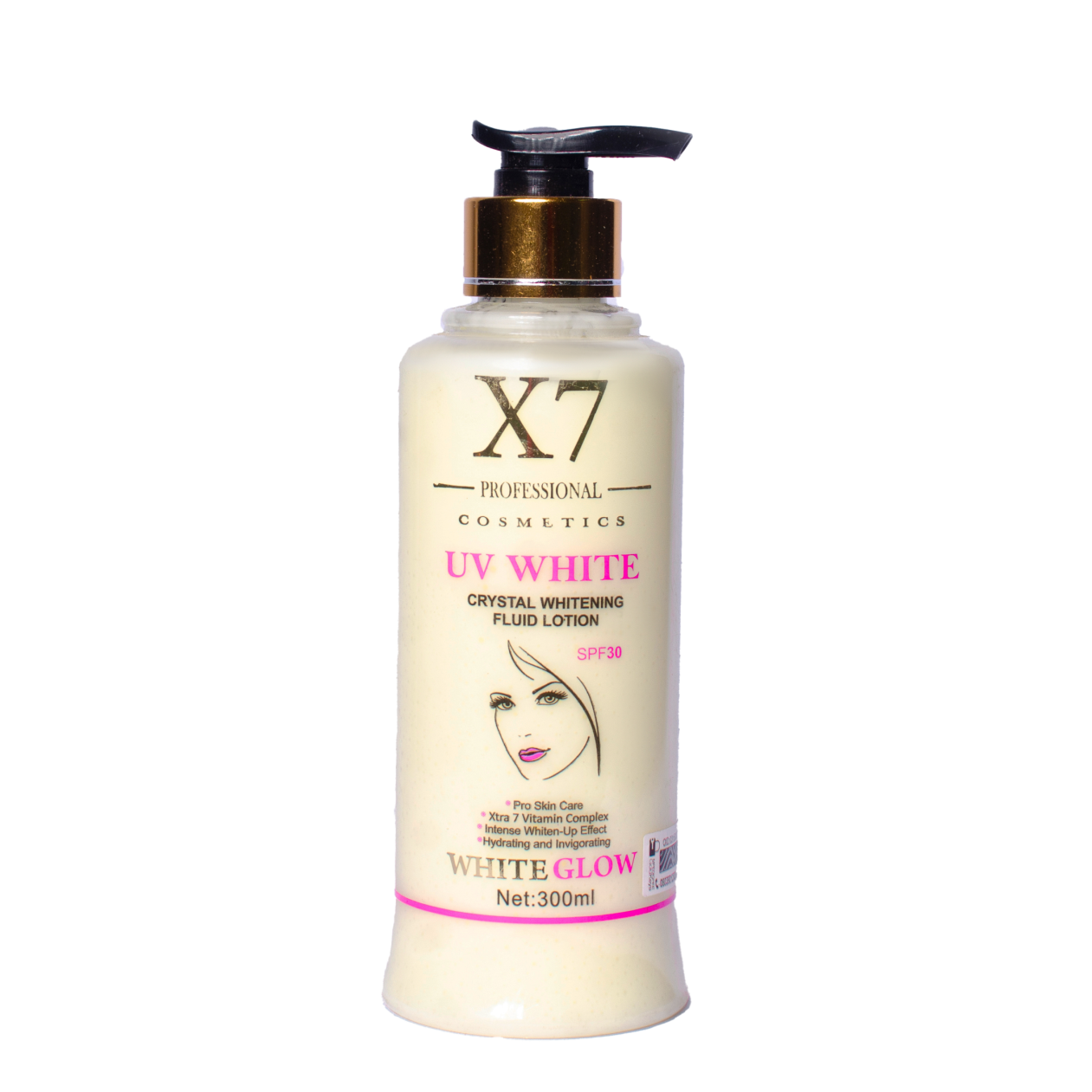 X7 Professional UV White Crystal Whitening Fluid Lotion