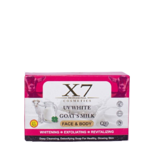 X7 Professional UV White & Goat Milk Face & Body Soap (3pcs)